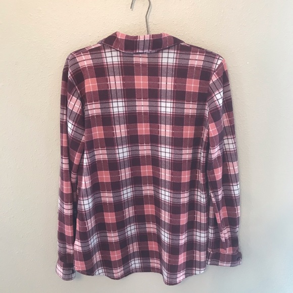 Rue 21 Red And Pink Plaid Button Up Size Small - Picture 5 of 5